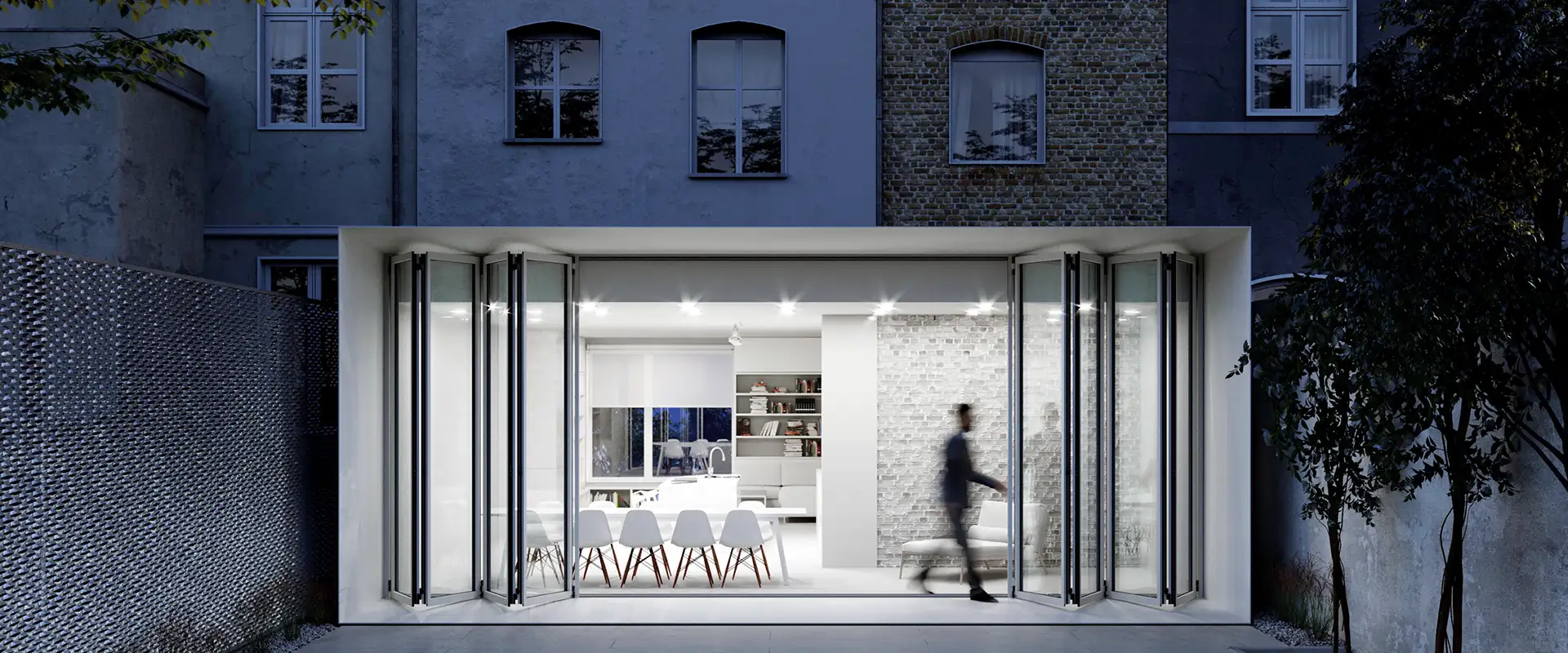 RollnFold aluminium doors